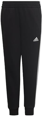 adidas Unisex Kinder Essential 3-Stripes Pants, Black/White, 3-4 Years