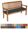 WTHYGB Bankauflage Sitzkissen Bankkissen 90 X 35 X 5CM Waschbar Abnehmbarem Stuhlkissen rutschfeste Gartenbankauflage Auflage für Gartenbank Terrasse Schaukel Gartenmöbel -Schwarz