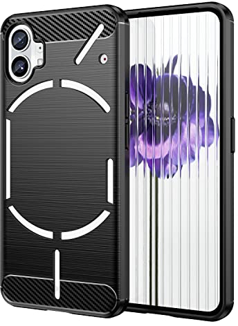 TingYR Coque pour Nothing Phone 1, Housse Silicone Ultra Mince, TPU Silicone, Anti Rayure, Anti Chute, Durable, Housse Étui pour Nothing Phone 1 Smartphone.(Noir)