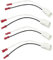 4 Pack Speaker Wire Harness Adapter Compatible with Jeep Dodge Chrysler 72-6514 Car Speaker Connector Harness Adapter