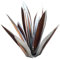 Liummrcy Antike Skulptur Metall Agave Pflanze Eisengartendekoration 35 cm Silber Tequila rustikal