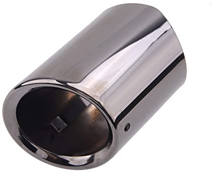 Auspuff Sound Booster 2Pcs Titanium Black Endschalldämpfer Edelstahl Passend Für BMW F10 F18 520i 523i 525i 528i F30 316i 318i 320i 328i 330i Endrohr Schalldämpfer