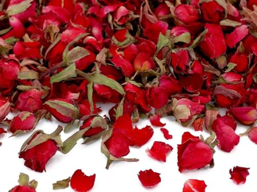 Pati-Versand cm Basics - Capullos de rosas rojos, naturales, 30 g