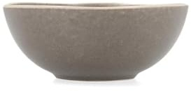 Bidasoa Bol Gio de gres 16 x 6,5 cm | Gris, Gres, forma irregular, acabado liso, 16 x 6,5 cm, apto para microondas