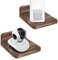 Wood - Soporte para altavoz montado en la pared, estante pequeño para altavoz Bluetooth, cámara web, teléfonos celulares, enrutador de malla, cajas de cables de exhibición de juguetes por Wood