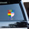 Yelolyio 15,2 cm (6 Zoll) Proud Ally LGBT Regenbogen Herz Aufkleber Pride Parade LGBT Autoaufkleber Laptop-Aufkleber, Verwendung auf Autos, LKWs, Laptops, Fenstern, Wänden, Holz oder Glas, 2 Stück
