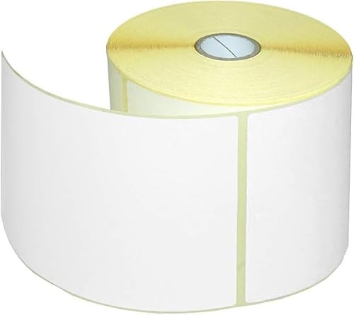 König Design Versandetiketten DHL, Hermes, UPS, DPD, GLS, FedEx - 105 x 148 mm - 1 Rolle Thermo Versand Etiketten Rolle - 500 Stück selbstklebend, Perforiert