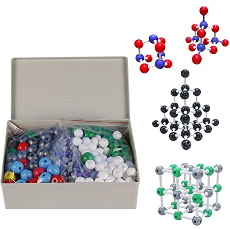 Molecular Chemistry Model Kit, MENAYODA 444 Stücke Modelle Molecular Organische Chemie Molekülmodell Electron Orbit Structure Set für Lehramtsstudenten