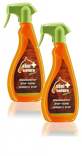 RL24 Equinatura - Bremsenstop | hautverträglicher Insektenschutz | Fliegenschutz gegen Bremsen, Zecken, Stechmücken & Fliegen | Bremsenspray für Pferde | 2 x 500 ml Spray (2er Set)