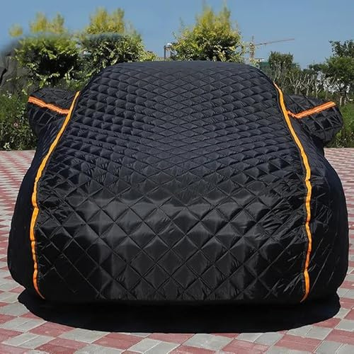 AutoschutzhüLle Dicke Autoabdeckung Wasserdicht Für Den Außenbereich Hagel Tarnung Vollständiger Außenbereich Winter Schnee Universal Defender Außenzubehör Autoplane Hülle (Color : Zwart, Size : XX-