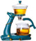 Teiera Magnetica Teiera in Vetro borosilicato Alto con infusore Base di Cervo Set da tè Automatico Elegante Set di teiere in Vetro Resistente al Calore per casa e Ufficio Sala da tè