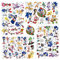 Temporäre Tattoo Set Kinder Tattoos für Sonic the Hedgehog,4 Blätter Kindertattoos Aufkleber Stickers für Geschenktüten Kindergeburtstag Mitgebsel Mädchen Jungen