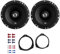 JBL Stage1 621F Lautsprecher mit Einbauset passend für Opel Corsa D ab 2006 Türen vorne 350W 165mm 2 Wege Koax
