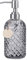 Topsky Glass Soap Dispenser with Siliver Metal Pump - 400ml Liquid Hand Soap Dispenser - Rustproof Pump for Kitchen & Bathroom, Great for Lotions, Essential Oil, Liquid Soaps Grey