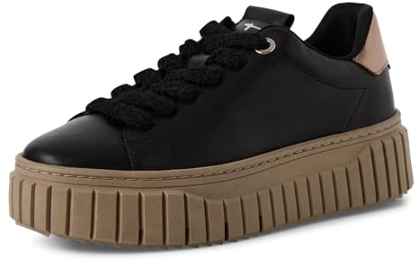 Tamaris Damen Schnürer Leder schwarz 41