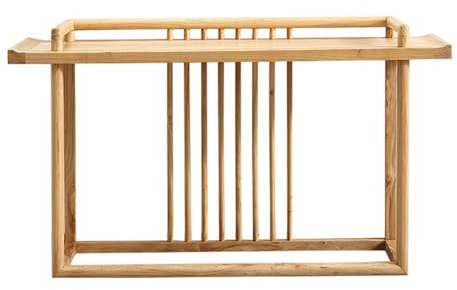 Table console en bois rustique pour salon, table étroite et longue pour canapé, entrée 150 cm (naturel)