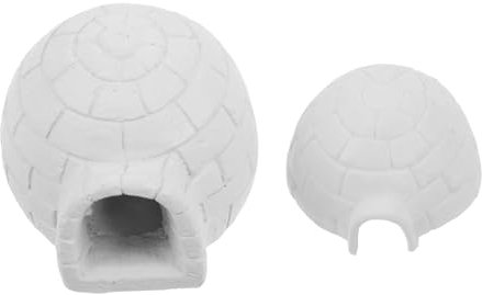 JOINPAYA Kleiner Iglu Spielzeug Mikro Winterlandschaft Arktische Harzornamente Kleine Eishausstatuen Detaillierte Schneehäuser Tragbare Mikro Landschaftsdekoration Für Selbstgemacht