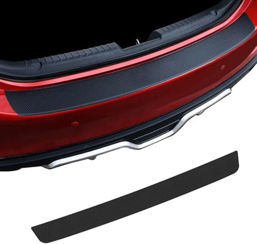SANSHAOS Ladekantenschutz Kofferraum Stoßstangenschutz für Ford Fiesta mk8 ST 2018-2022 2023, Heckstoßstangenschutz Selbstklebender Kohlefaser Aufkleber