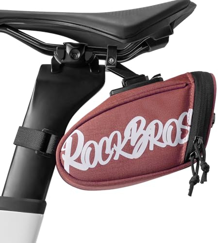 ROCKBROS Fahrrad Satteltasche Tragbare Satteltasche für Rennräder Mountainbikes Gravelbike und Falträder Fahrradzubehör für Den Sattel