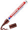 edding 3300 permanent marker - brown - 1 pen - chisel nib 1-5 mm - quick-drying permanent markers - waterproof, smudge-proof - for cardboard, plastic, wood, metal, fabric - marker pens