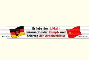 Zollstock 1. Mai - DDR Traditionsprodukte - DDR Waren