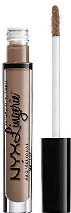 NYX Professional Makeup Pintalabios Lip Lingerie Liquid Lipstick, Acabado cremoso y mate, Larga duración, Fórmula vegana, Tono: Delicate To Lust
