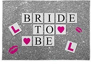 Bride to BE Banner Hen Party Sparkle Look L Plates L&S PRINTS (5X3FT)