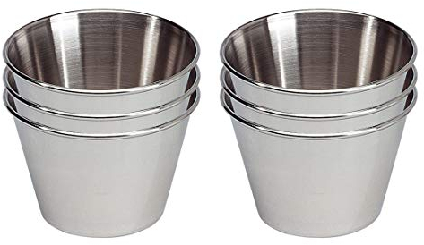 EUROXANTY Molde para Flan 6 unidades | Flanera Individual | Molde de flan liso | Molde antiadherente | Molde gelatinas | Molde para pastelitos | Molde redondo | Ø9 cm
