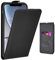Adicase iPhone XR Hülle Leder Tasche für Apple iPhone XR Handyhülle Flip Case Schutzhülle (Schwarz)