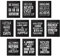 10 Stücke Inspirierende Wand Poster Motivierende Zitat Poster Positiv Bestätigung Kunst Poster mit 80 Stücke Klebepunkt für Klassenzimmer Wohnzimmer Schlafzimmer Büro Wände Dekorationen, 11 x 14 Zoll
