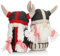 com-four® 2X Premium Weihnachts-Wichtelpaar Gr.M für die Weihnachtsdeko, Wikinger-Figuren als winterliche Dekoartikel, Niedlicher Kantenhocker, Raumschmuck oder Geschenk