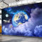 HGFHGD Selbstklebende Wandtapete Erde Kreatives Sternenuniversum Galaxy Planet Hintergrund 3D Foto Tapete Kunst Wandaufkleber Wandkunst