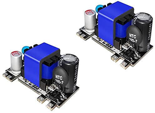 TECNOIOT 2pcs AC-DC 5v 2000ma módulos de Fuente de alimentación reductores de conmutación de ondulación Baja