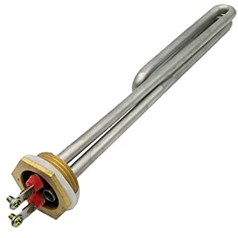 JINGERL DN25/1 Inch Threaded Solar Water Heating Element Tube with Probe Hole 1 BSP Thread 1KW/2KW/3KW/4KW (Color : 110V, Size : 2KW210L DN25 201SS)