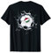 Ungarn Fußball in Rissiger Wand Ungarische Flagge Sport T-Shirt