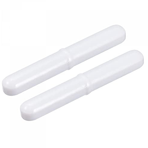 sourcing map Magnetic Stirrer Mixer Stir Bar Rod 70mm(2.76) x10mm with Ring Shape Coating Magnet White for Laboratory 2Pcs