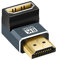Twozoh Adattatore HDMI ad angolo 90 Gradi, HDMI 2.1 Maschio a Femmina, supporto 8K@60Hz, 4K@120Hz 1080p