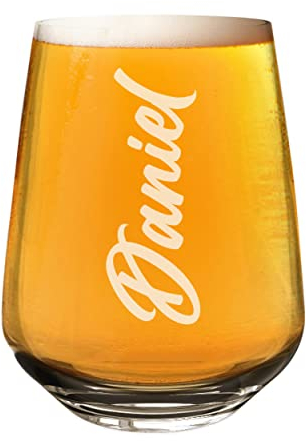 Bier-Gin-Glas, personalisierbar, Aufschrift Cidre, personalisierbar
