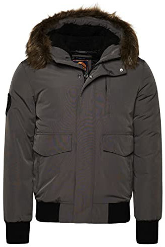 Superdry Herren Everest Bomber A4 – gepolstert, anthrazit, S