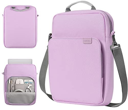 TiMOVO 9-11 Inch Tablet Sleeve Bag with Shoulder Strap for iPad 11-inch A16 2025, iPad 10th Gen. 10.9, iPad 9th/8th/7th Gen. 10.2, iPad Air 11/5th/4th Gen. 10.9, Galaxy Tab A9 Plus 11, Purple