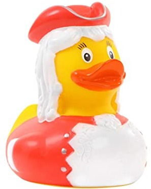 Schnabels Quietsche-Ente Funkenmariechen - Geschenk für Geburt Geburtstag Namenstag Kinder Baby Freund-in Mädchen Junge - Spielzeug Bade-Ente Badewanne Deko