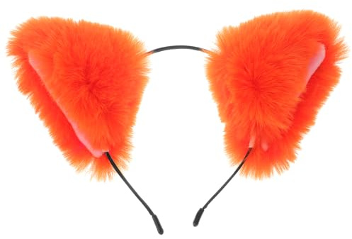 Beaupretty Kuscheltier Fuchs-Katzenohren-Stirnband Fuchsohren-Haarband Wolfsohren-Stirnbänder Plüschtier-Ohren-Stirnband Für Halloween Weihnachten Geburtstag Kostüm Katze Ohr Haar Band