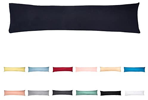 livessa Seitenschläferkissen mit Bezug 40 x 145 cm -Schwangerschaftskissen/Pregnancy Pillow/Stillkissen mit Kissenbezug aus% 100 Baumwolle, Verdeckter Reißverschluss an der Langen Seite