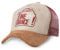 STARS & STRIPES Western-Mode Trucker Cap LINE Dance Bordeaux – 3-Farbig mit 3D-Bestickung & Wildlederoptik | Verstellbare Snapback-Cap