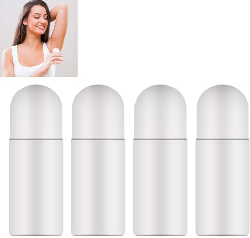 GNAUMORE 50 ml Refillable Roll-on Bottles, PE Plastic, Aromatherapy Bottles with Roller Ball, Ideal for DIY Cosmetics
