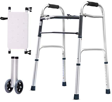 ATHUAH Gehhilfestuhl, Armlehne für ältere Menschen, leichter Rollator aus Aluminium mit gepolstertem Sitz, vierbeiniger Gehhilfe für ältere Menschen, Riemenscheibe, Gehhilfe für ältere Menschen,