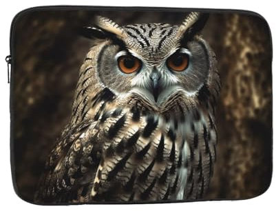 an owl Print Laptop Case Waterproof Shock Resistant Computer Sleeve Case Laptop Protector for Travel Work 10 inch