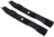 Lot de 2 lames de 49 cm compatibles avec Husqvarna Flymo Partner 5811163-01 5321925-55