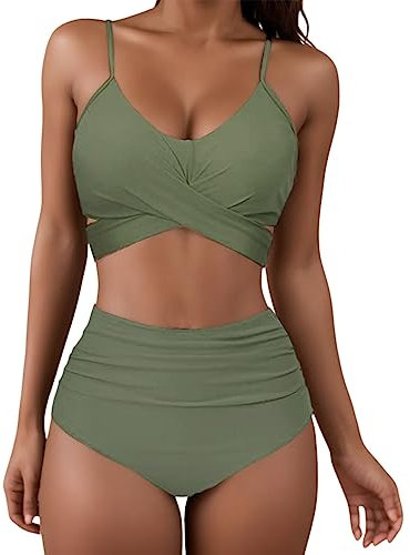 Halter Neck Bikini Top Extreme String Bikini Backless Tankini Top Cobalt Blue Bikini Set Pink Tankini Tops Mini Bikinis Tankini Two Piece Swimsuits for Women Cap Sleeve Bikini Top Bathing Suits