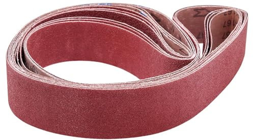 6Pcs 2 x 72 Inch Aluminum Oxide Sanding Belts,2Pcs Each of 40 60 80 Grits Grinding Belts for 2x72 Belt Sander,Premium Sharpening Sander Belts,6 Pack